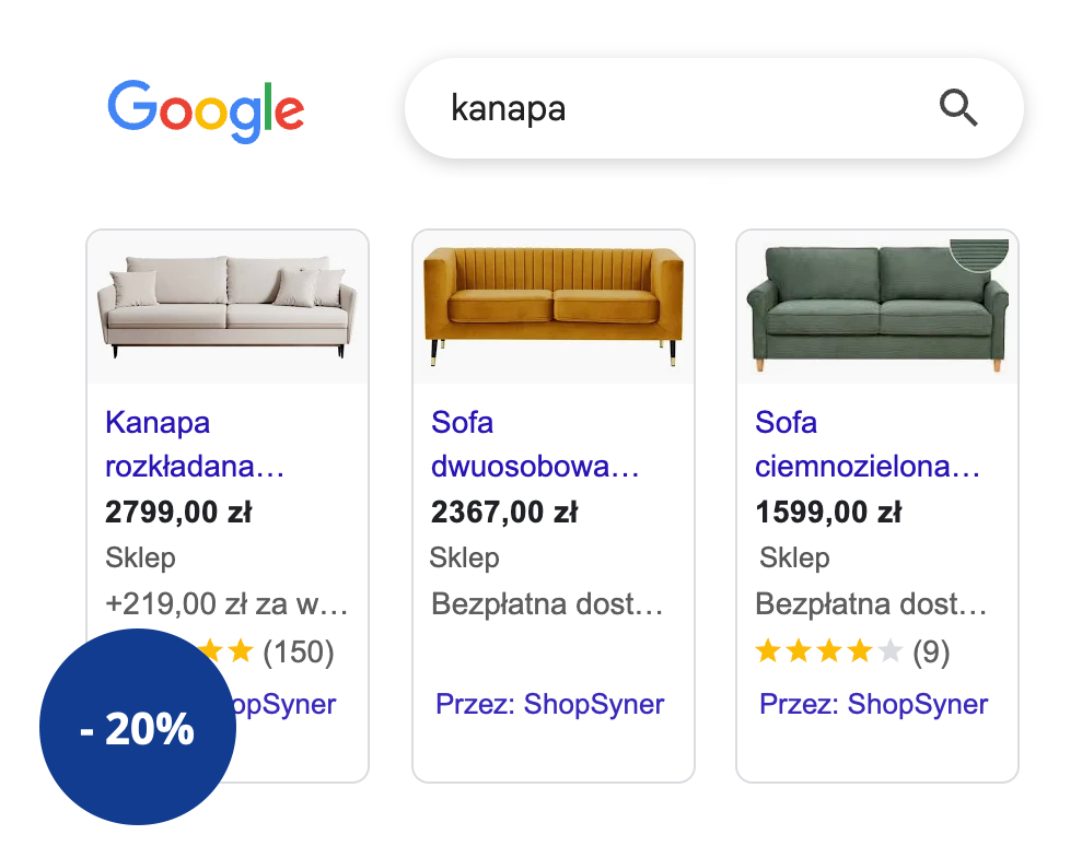 Zmniejsz o 20% koszty reklamy produktowej w Google